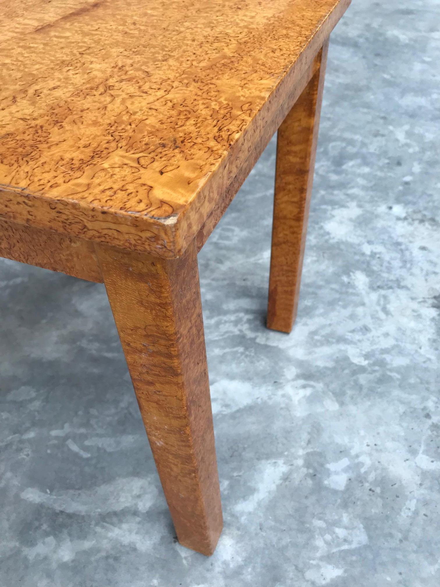 Swedish Small Birch Table from 1960s In Excellent Condition For Sale In Singapore, SG