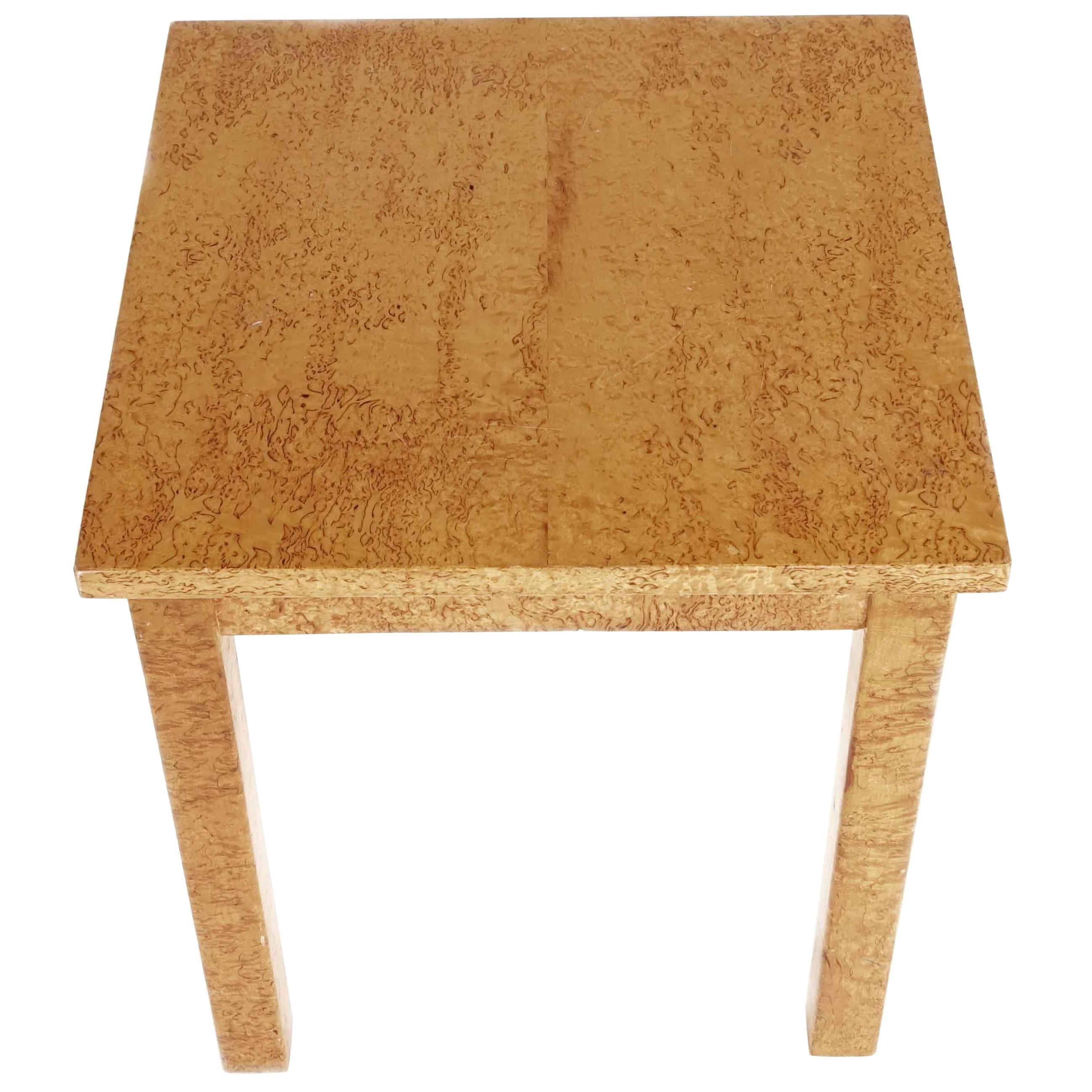 Swedish Small Birch Table from 1960s For Sale