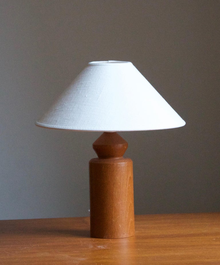 A table lamp designed and produced in Sweden c. 1970s.

Stated dimensions exclude lampshade, height includes the socket. Sold without lampshade.