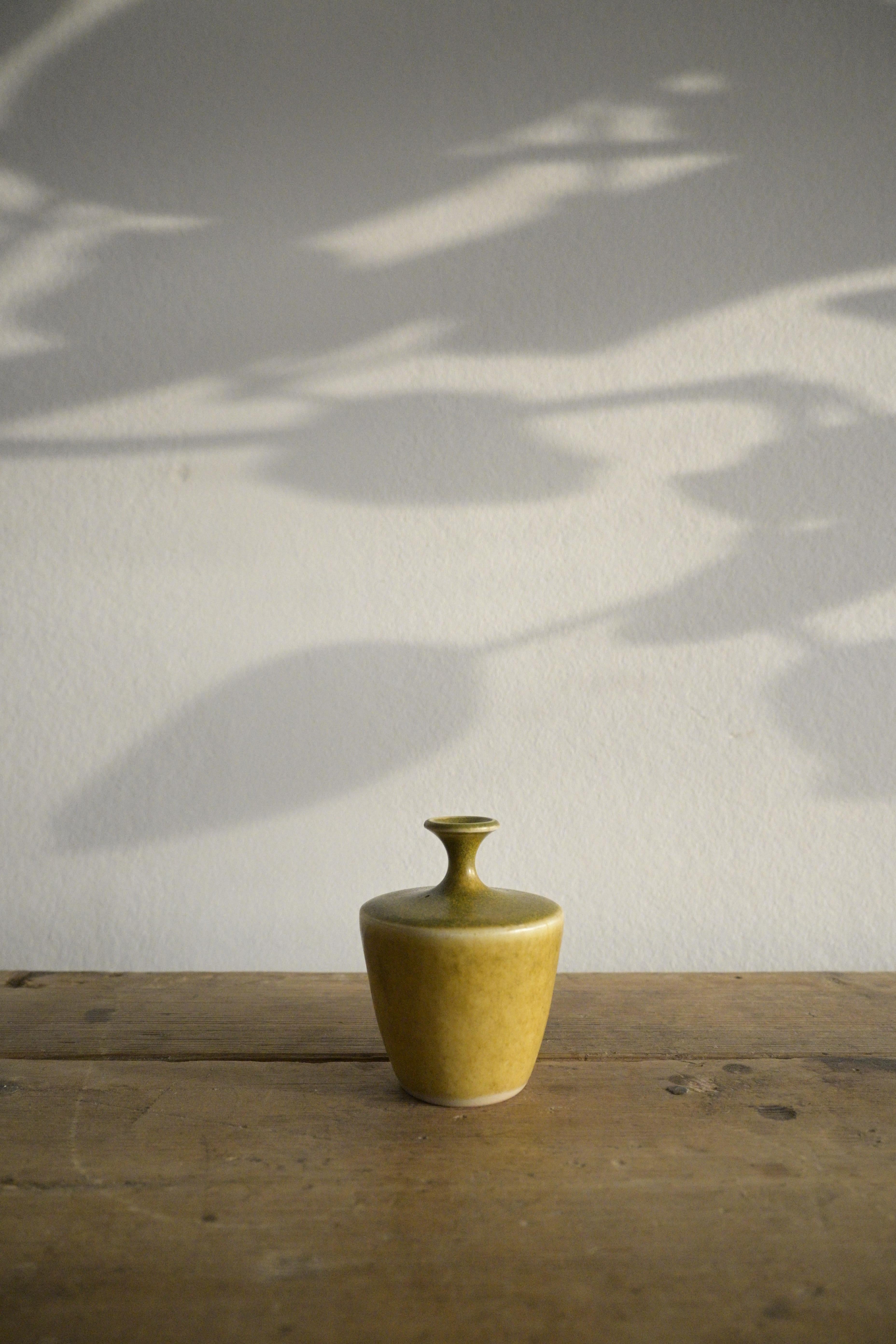 Glazed Swedish small Vase by Rolf Palm, 1970s For Sale