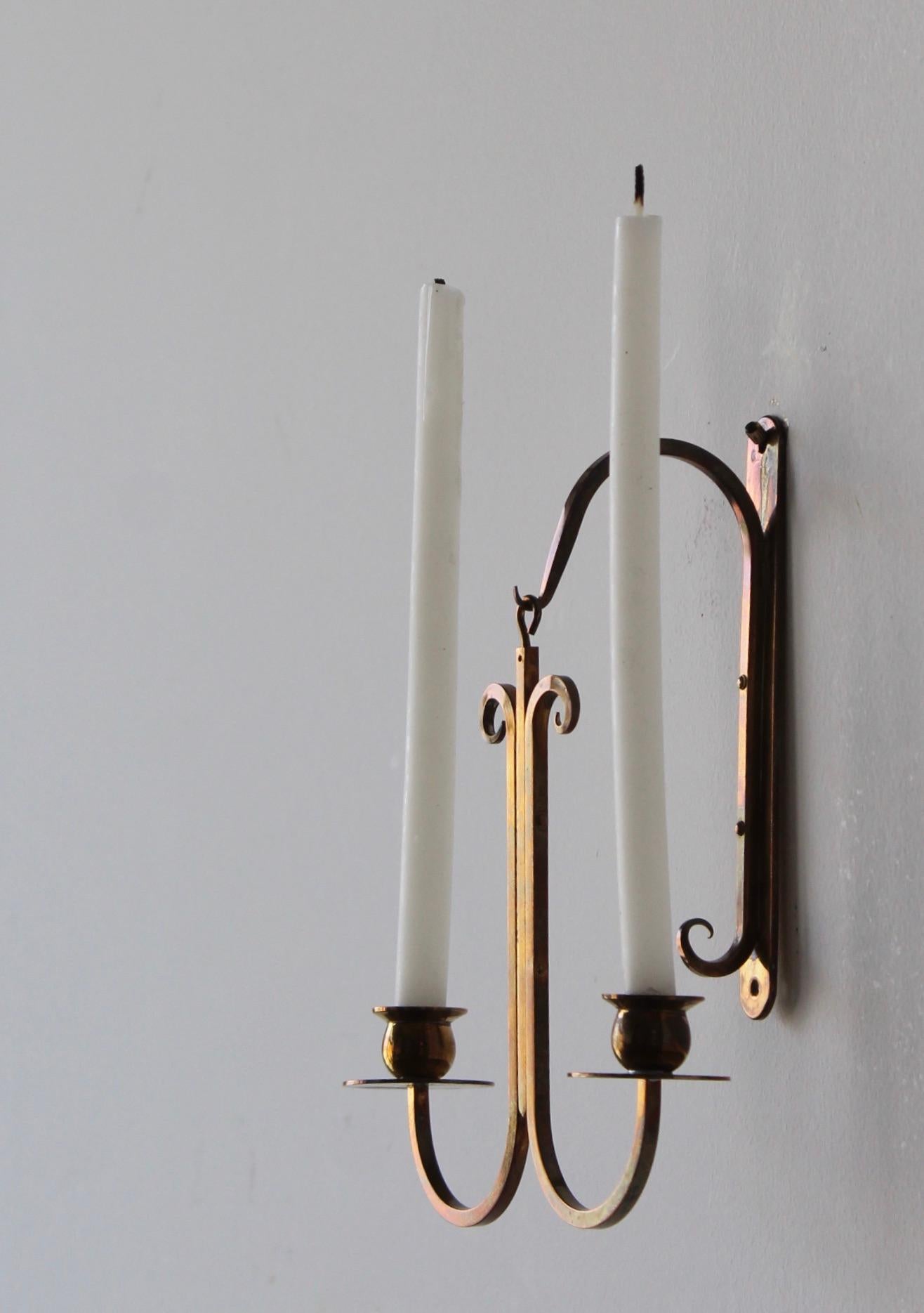 wall mounted taper candle holder