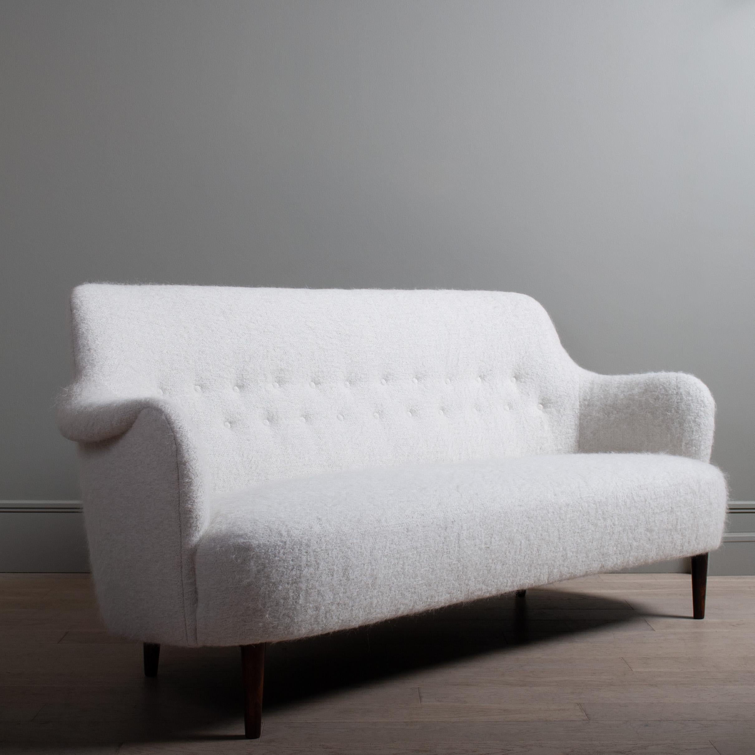 20th Century Swedish Sofa, 1950's, Carl Malmsten, Samsas, Reupholstered For Sale