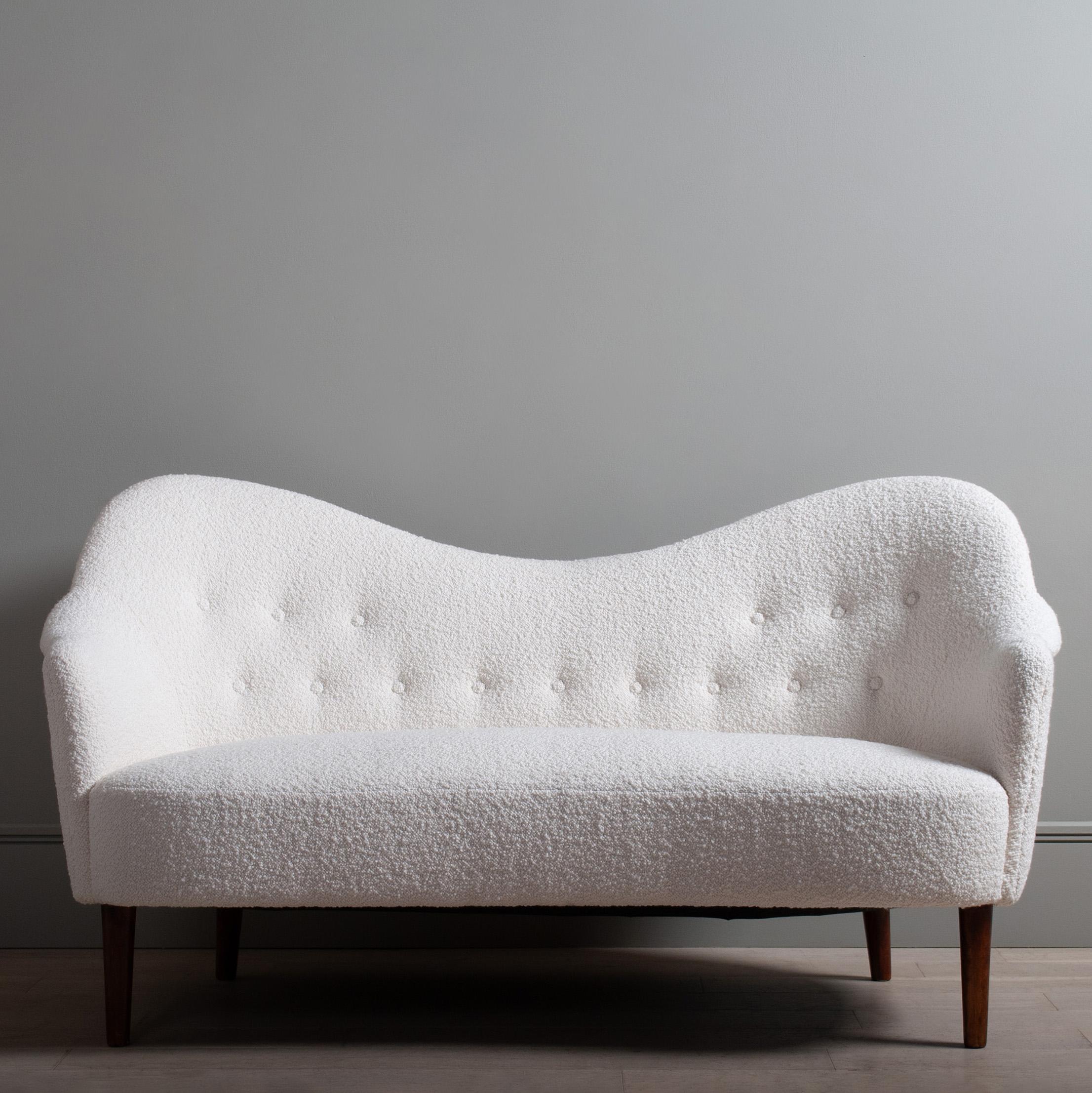 Swedish Sofa, 1950's, Carl Malmsten, Samspel, Reupholstered For Sale 4