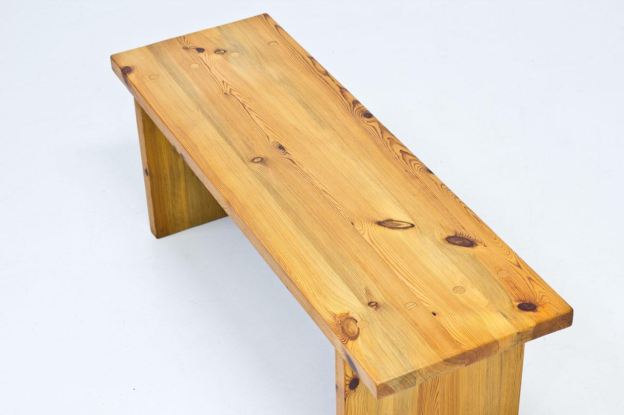 Swedish Solid Pine Bench, 1970s In Good Condition In Stockholm, SE
