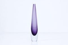 Swedish Sommerso Glass Vase by Strömbergshyttan