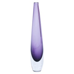 Swedish Sommerso Glass Vase by Strömbergshyttan