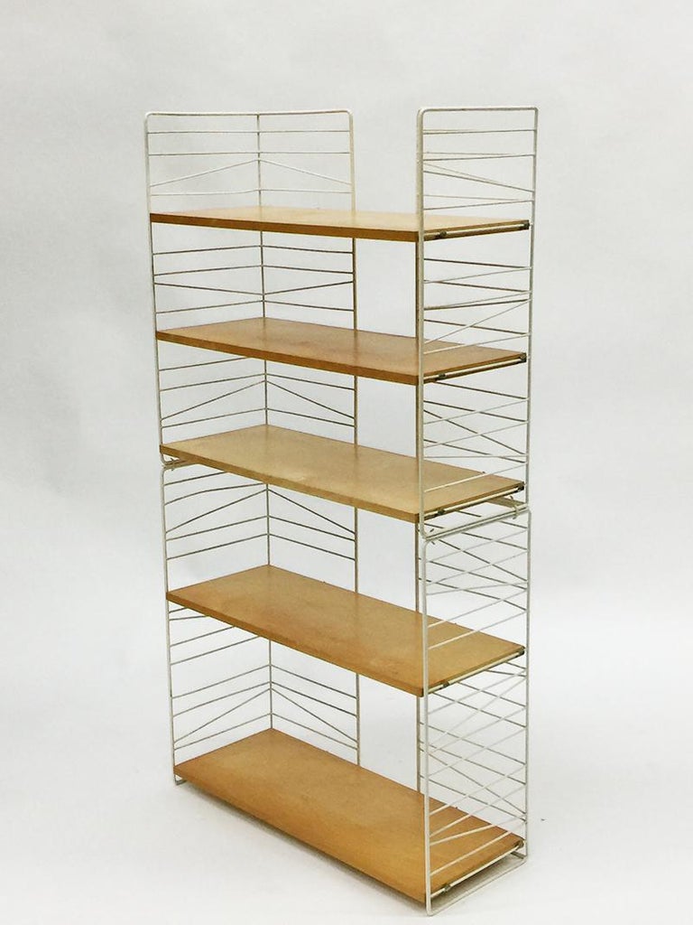 Swedish Sonja Standing Wire Bookshelf, 2×2 Shelving Unit