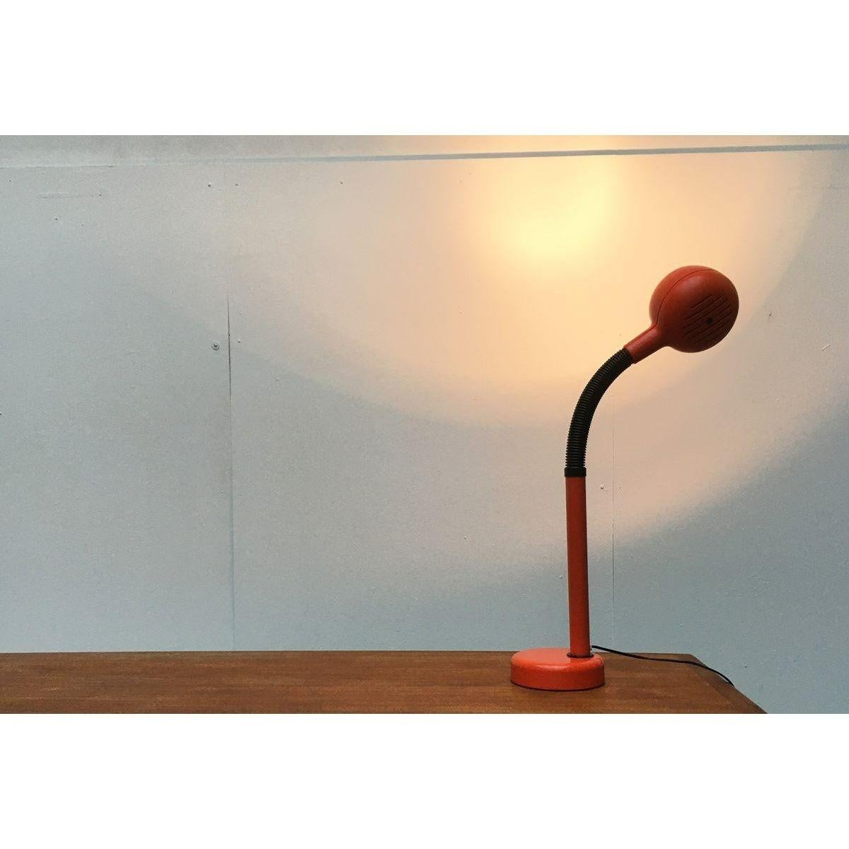 Swedish Space Age Cobra Table Lamp from Fagerhult, 1970s For Sale 4