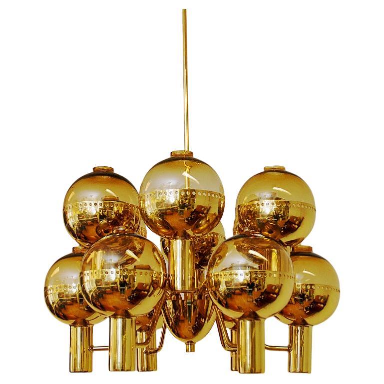 Swedish Special Edition Patricia T372/12 Chandelier by Hans-Agne Jakobsson 1950s For Sale