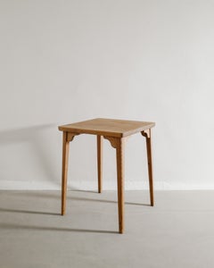 Swedish Squared Pine Wooden Dining Table by Axel Einar Hjorth NK Sweden, 1940s