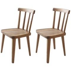 Chaises suédoises en bois de pin teinté Modèle Uto par Axel Einar Hjorth, années 1930