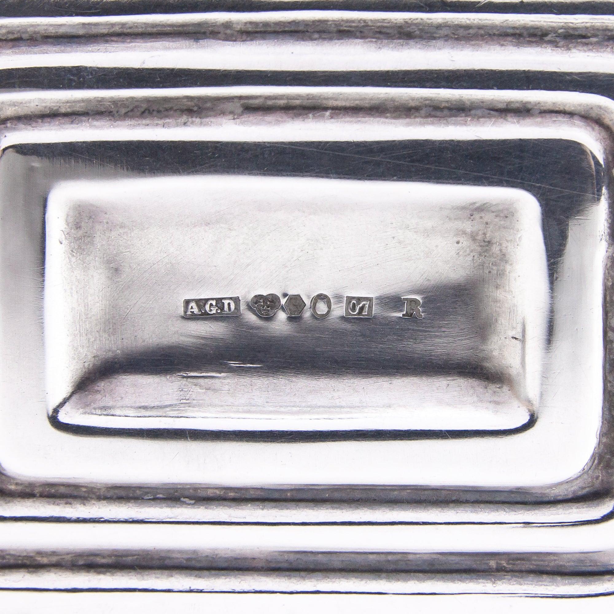 Women's or Men's Swedish Sterling Silver Box or Sugar Chest by Axel Gabriel Dufva