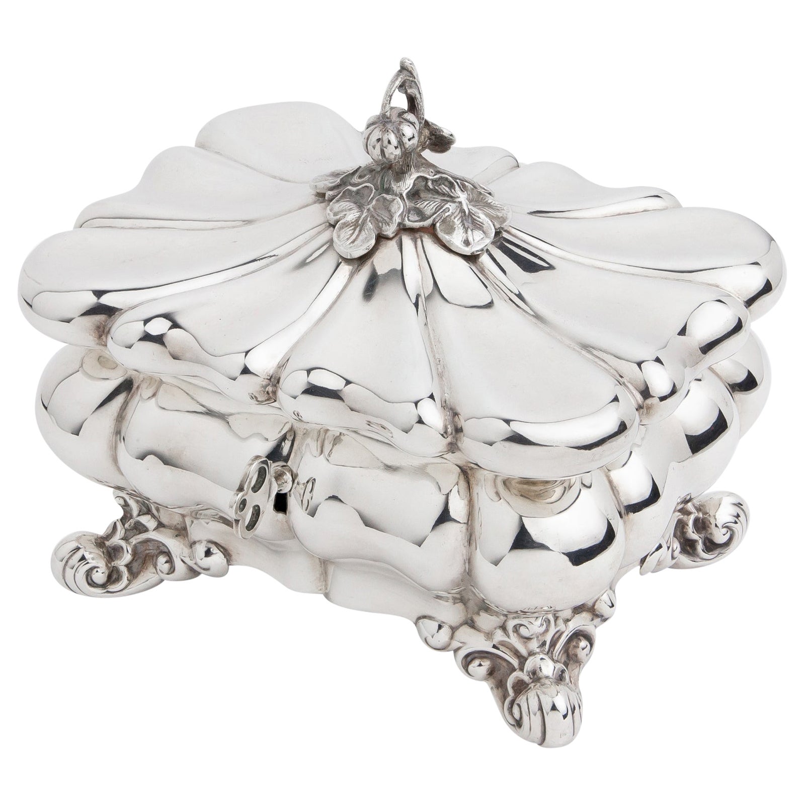 Swedish Sterling Silver Box or Sugar Chest by Axel Gabriel Dufva