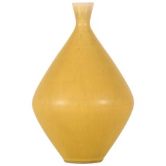 Swedish Stig Lindberg Stoneware Vase for Gustavsberg Studio Hand Midcentury