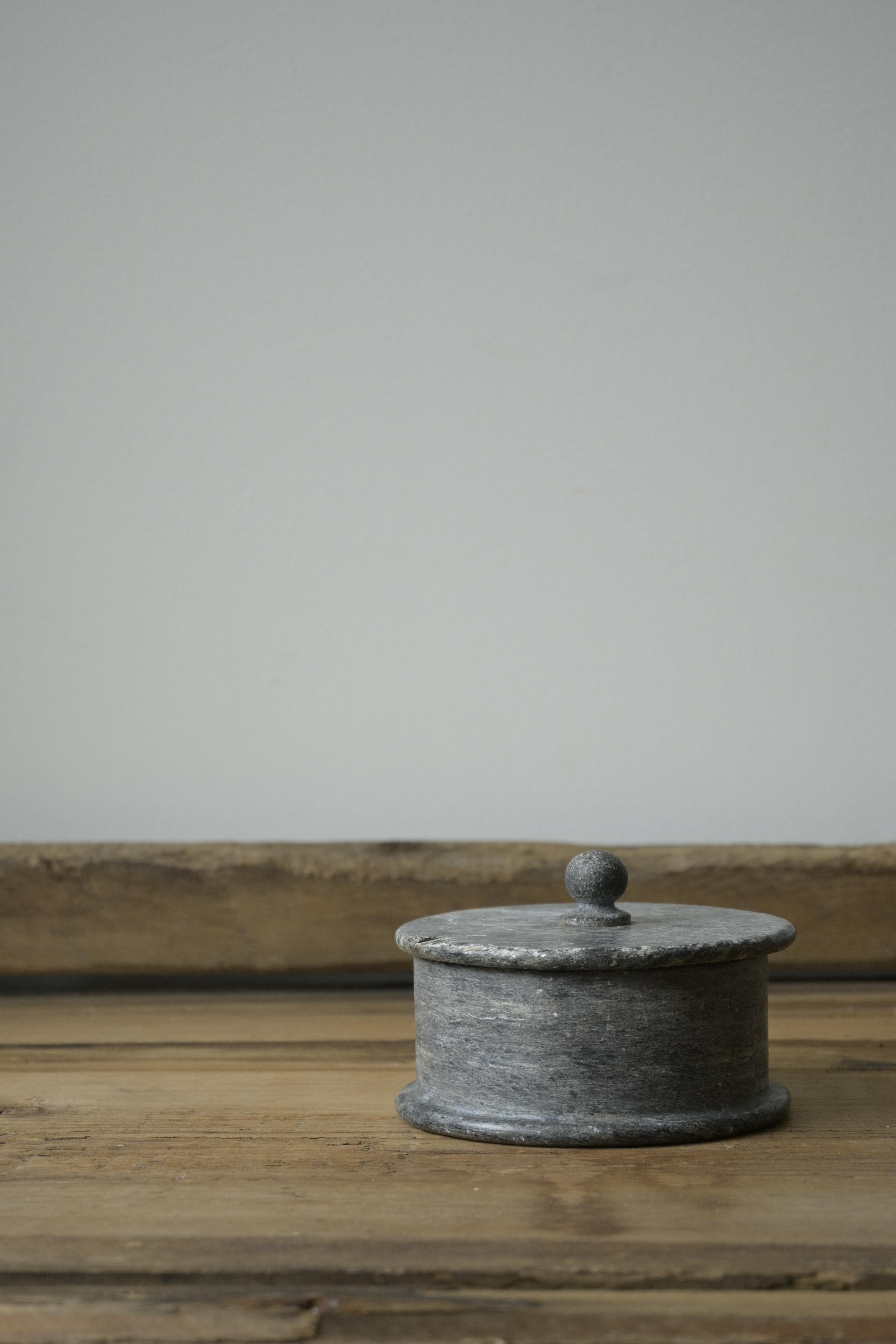 Scandinavian Modern Swedish Stone Box ca 1830 For Sale