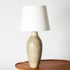 Swedish Stoneware Floor/table lamp by Carl-Harry Stålhane, Rörstrand, 1950s