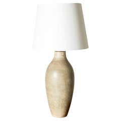 Swedish Stoneware Floor/table lamp by Carl-Harry Stålhane, Rörstrand, 1950s