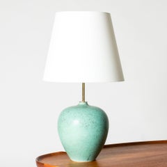 Swedish Stoneware Table Lamp by Gunnar Nylund, Rörstrand, Sweden, 1940s