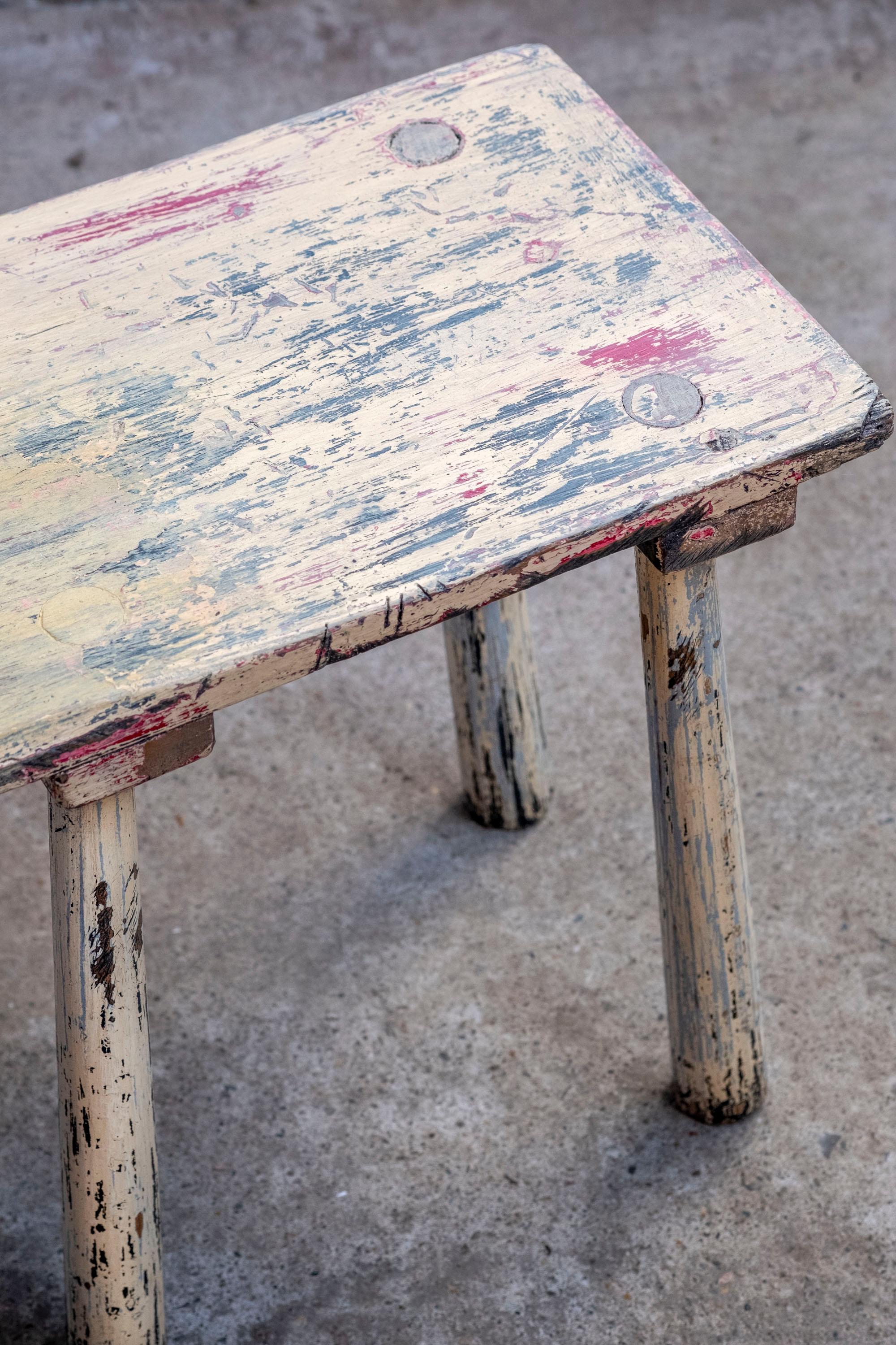 Bois Tabouret suédois 19ème siècle en vente