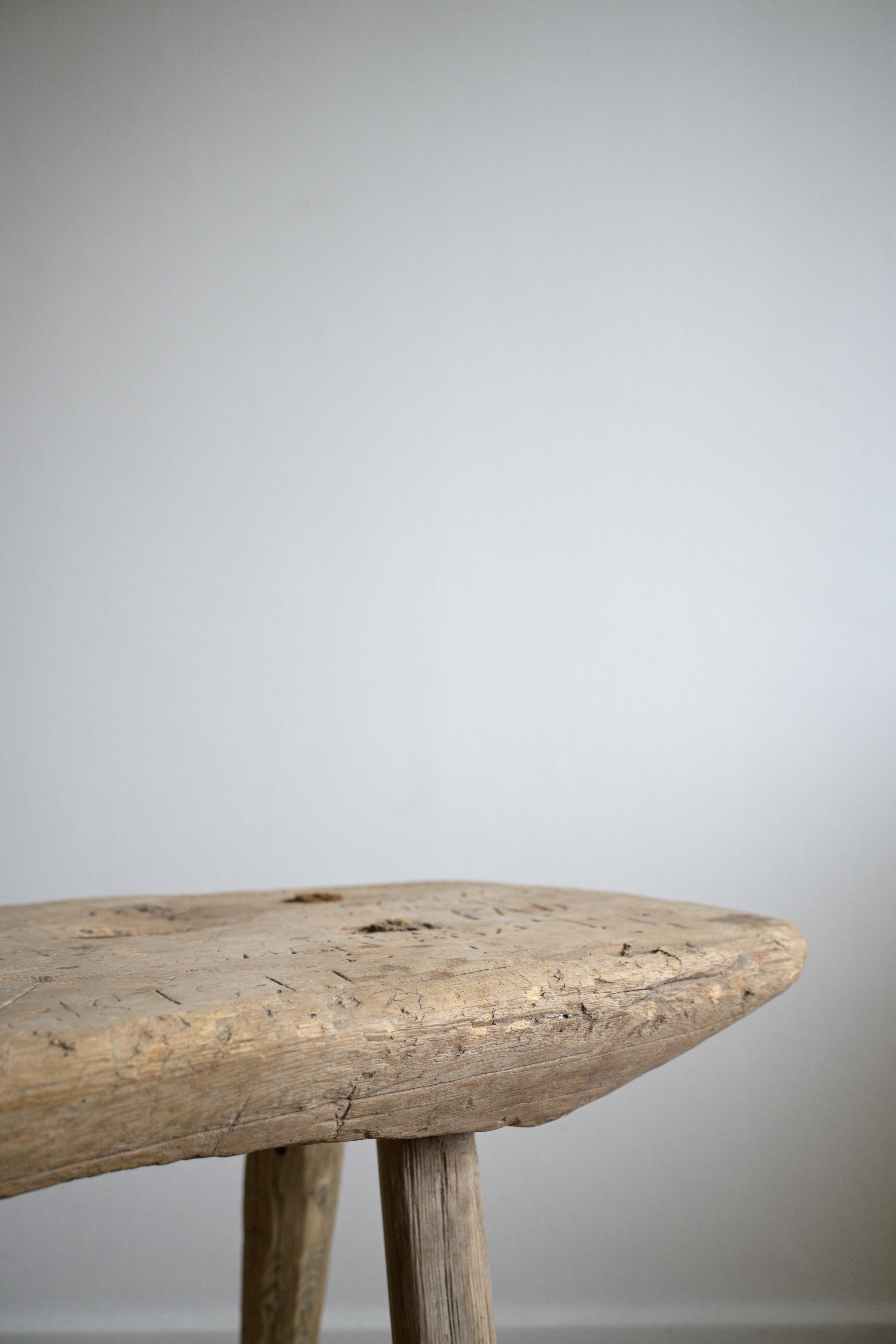 Swedish Stool dated 1815 For Sale 6