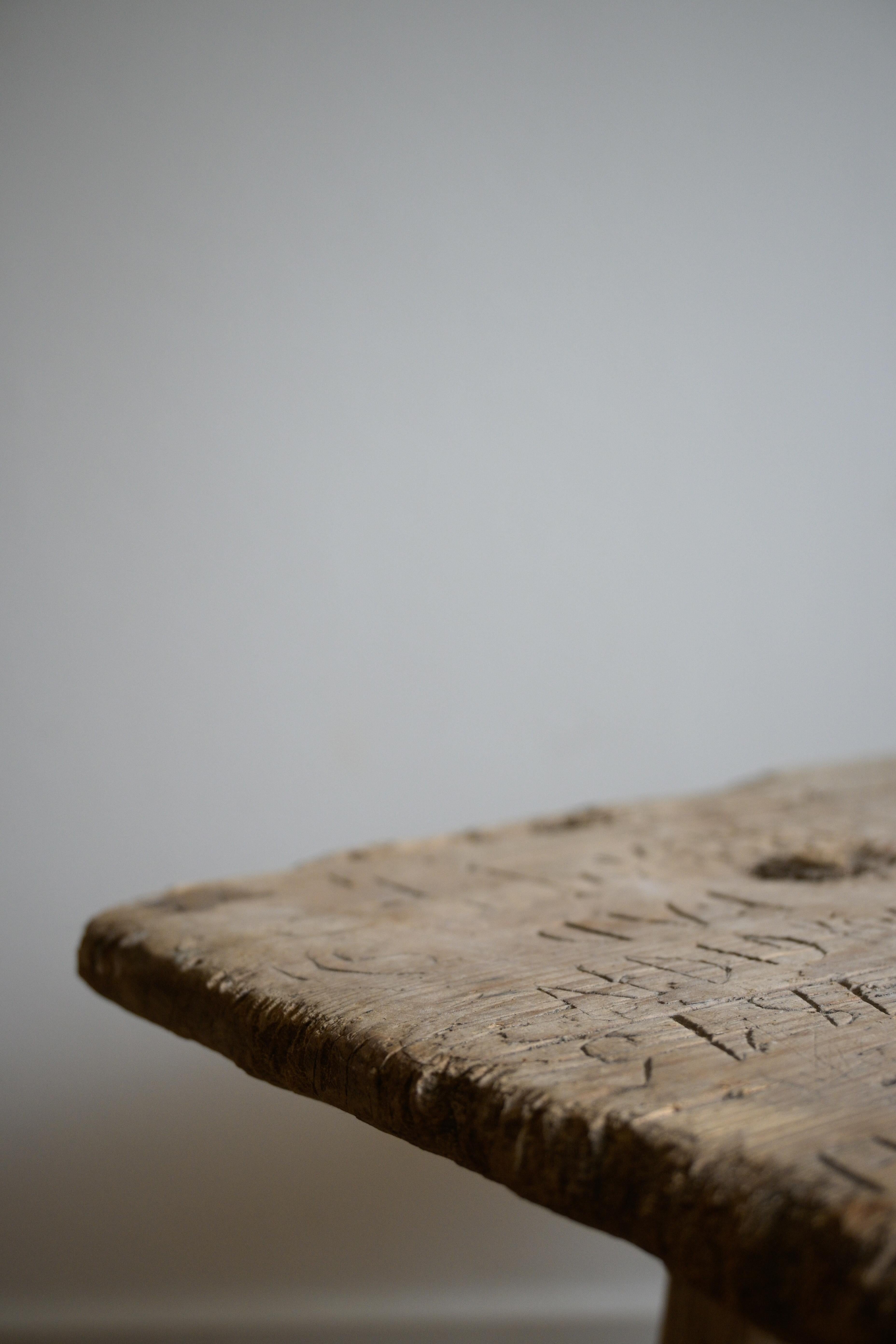 Swedish Stool dated 1815 For Sale 9