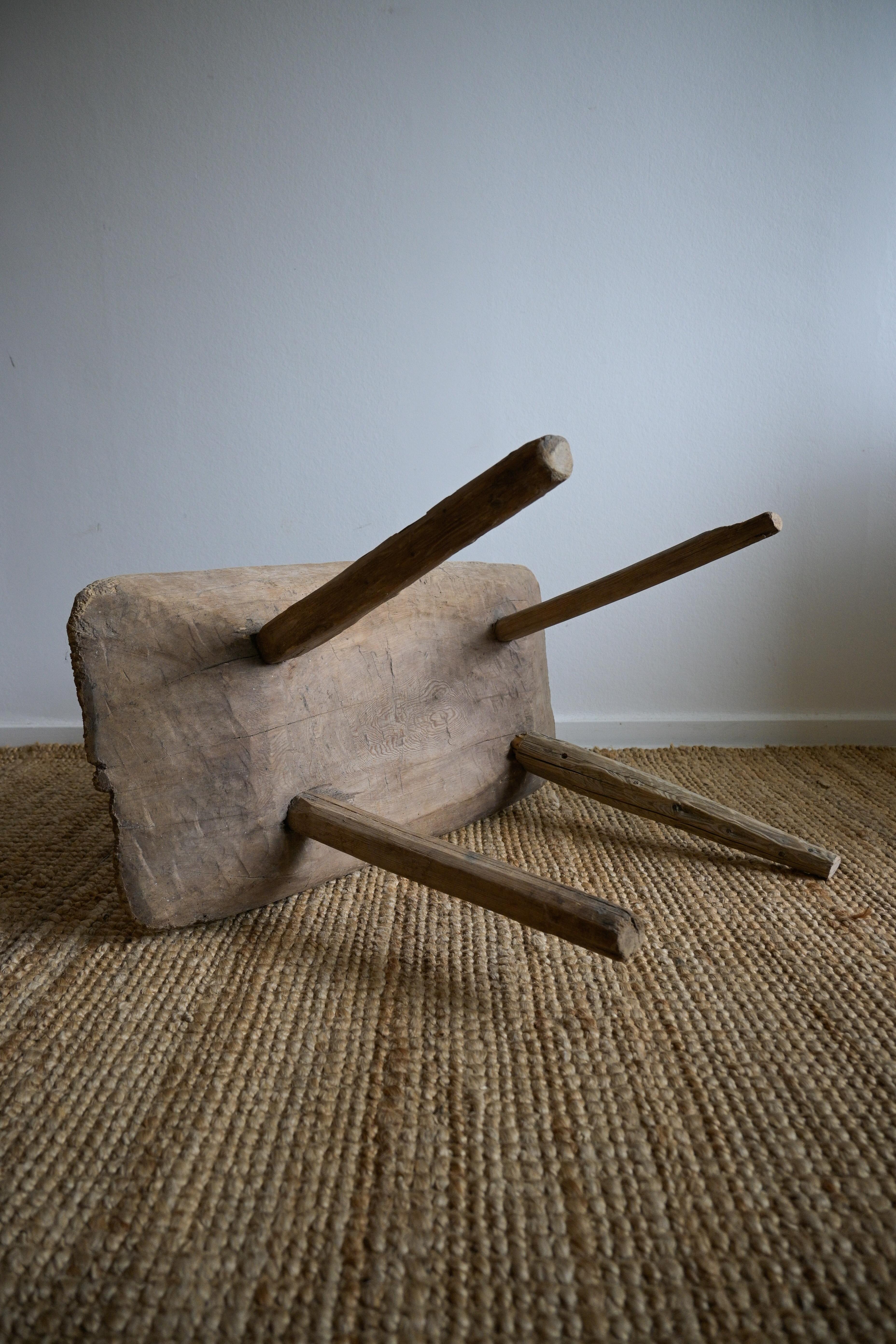 Swedish Stool dated 1815 For Sale 11