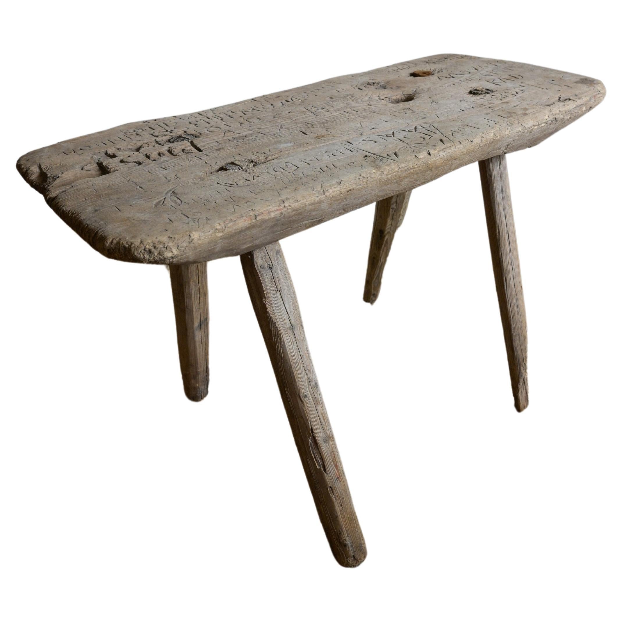 Swedish Stool dated 1815