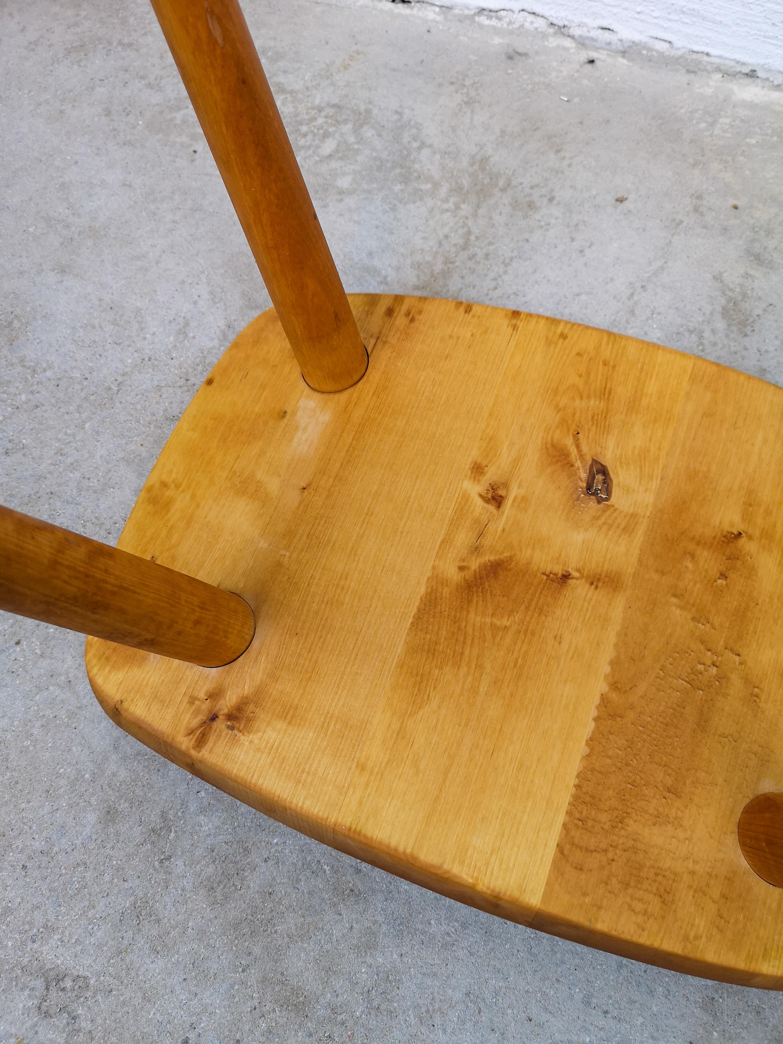 Swedish Stool in Birch, 1950s im Zustand „Gut“ in Hillringsberg, SE