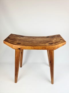 Schwedischer Hocker aus lackiertem Kiefernholz, 1970er Jahre