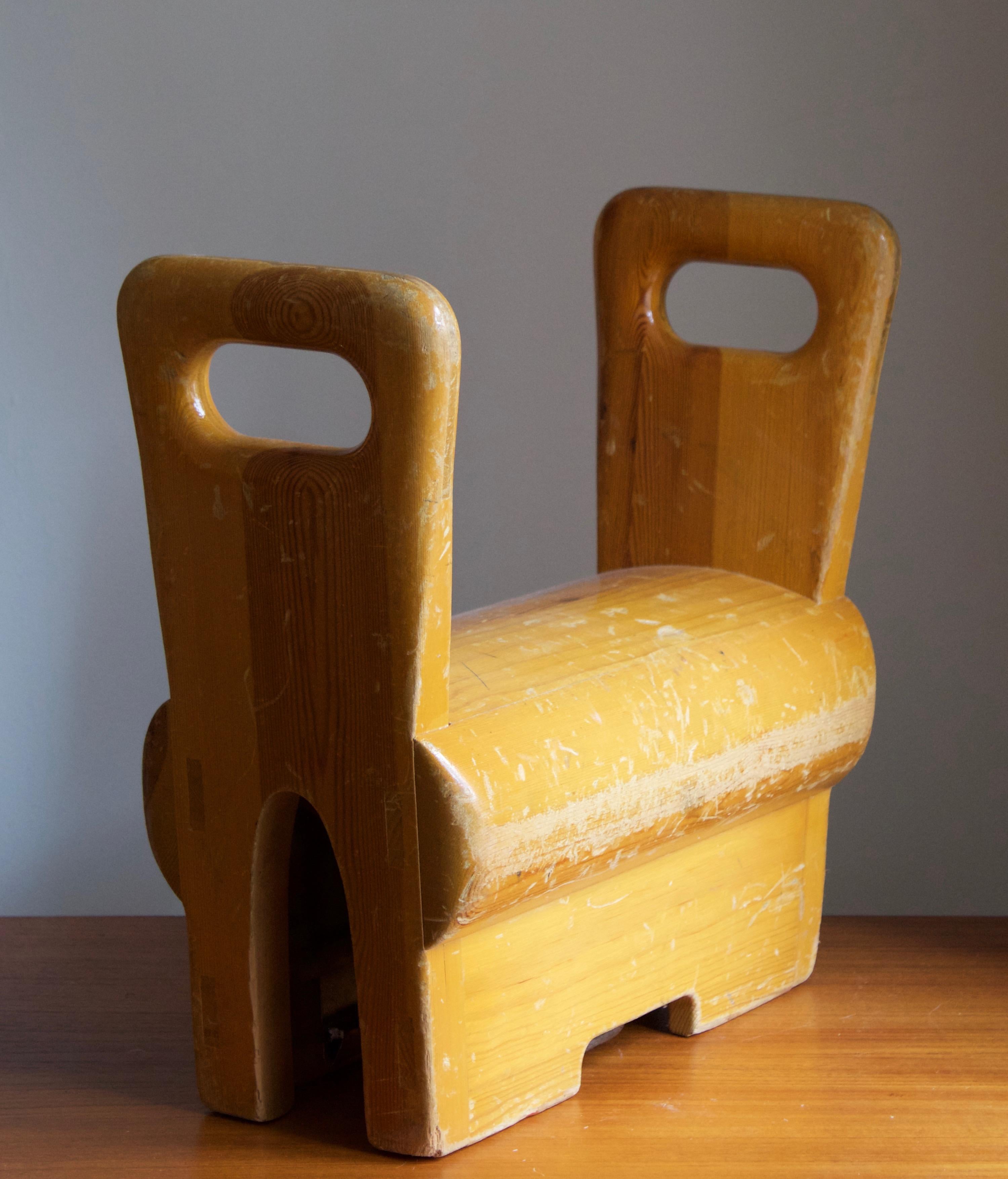 A stool / gymnastics stool. Designed and produced in Sweden, 1950s-1960s.