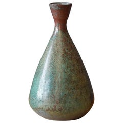 Swedish, Studio Vase, Glazed Stoneware, Sweden, 1960s