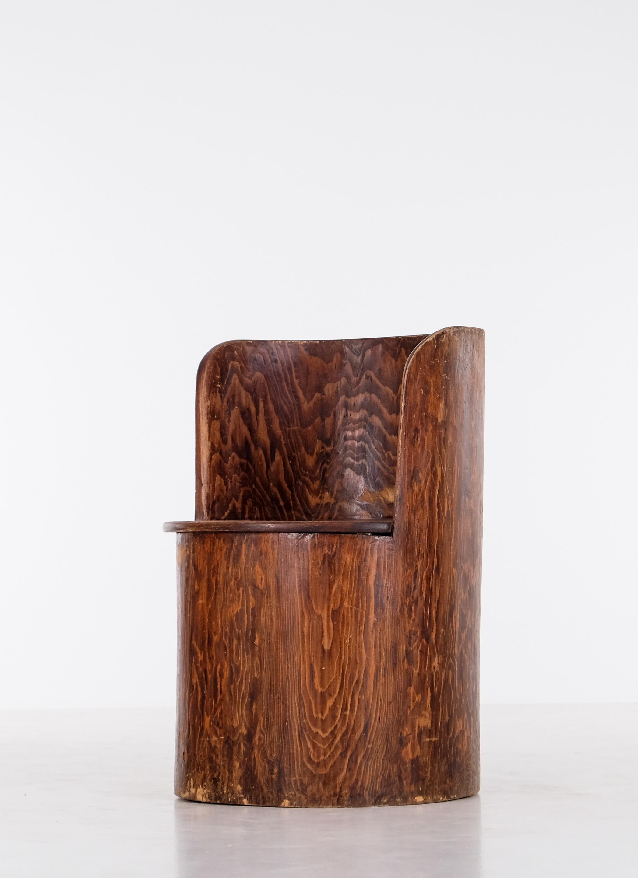 Swedish stump chair, 1940s For Sale 1