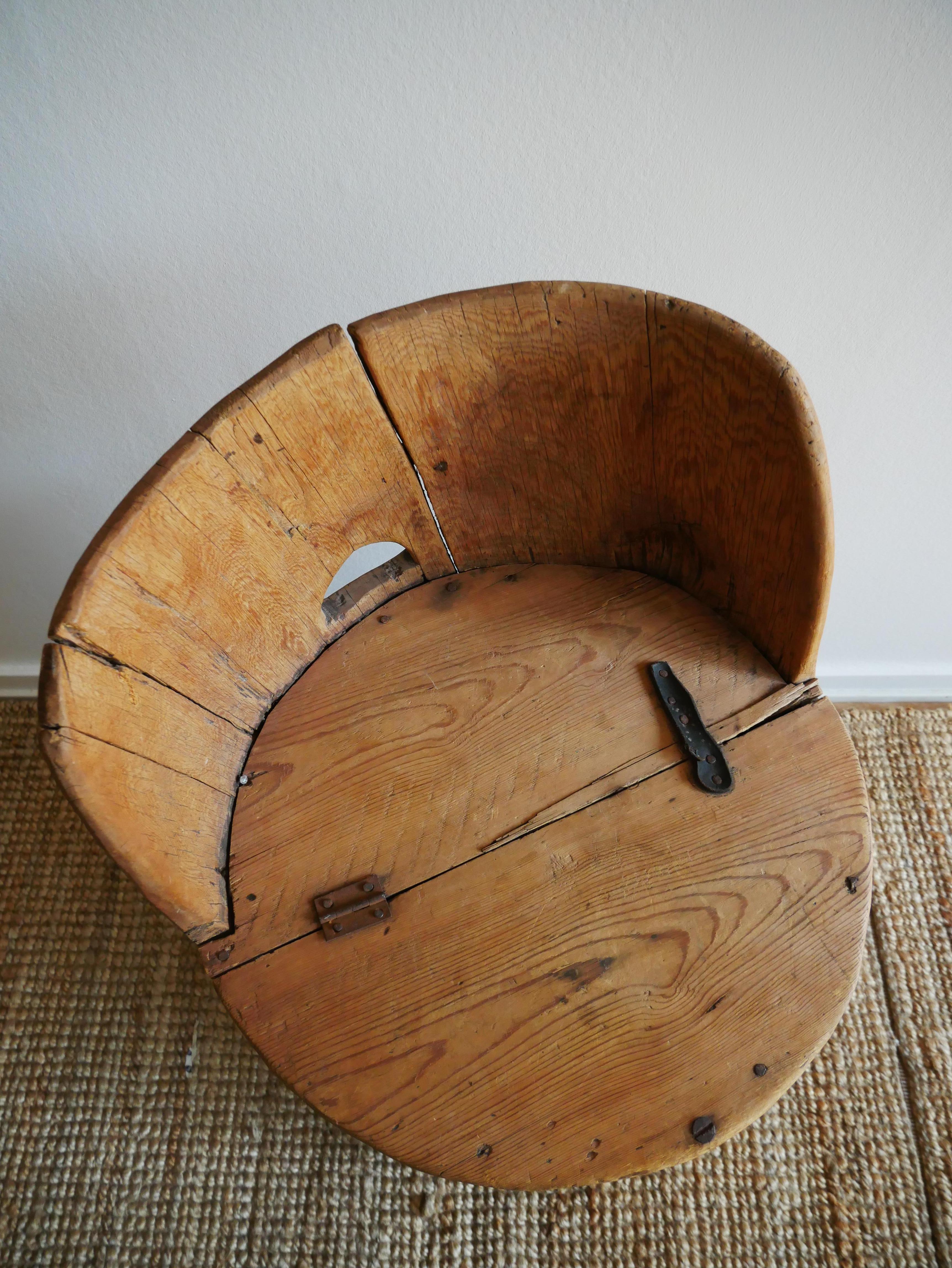Swedish Stump Chair 1850's  For Sale 4