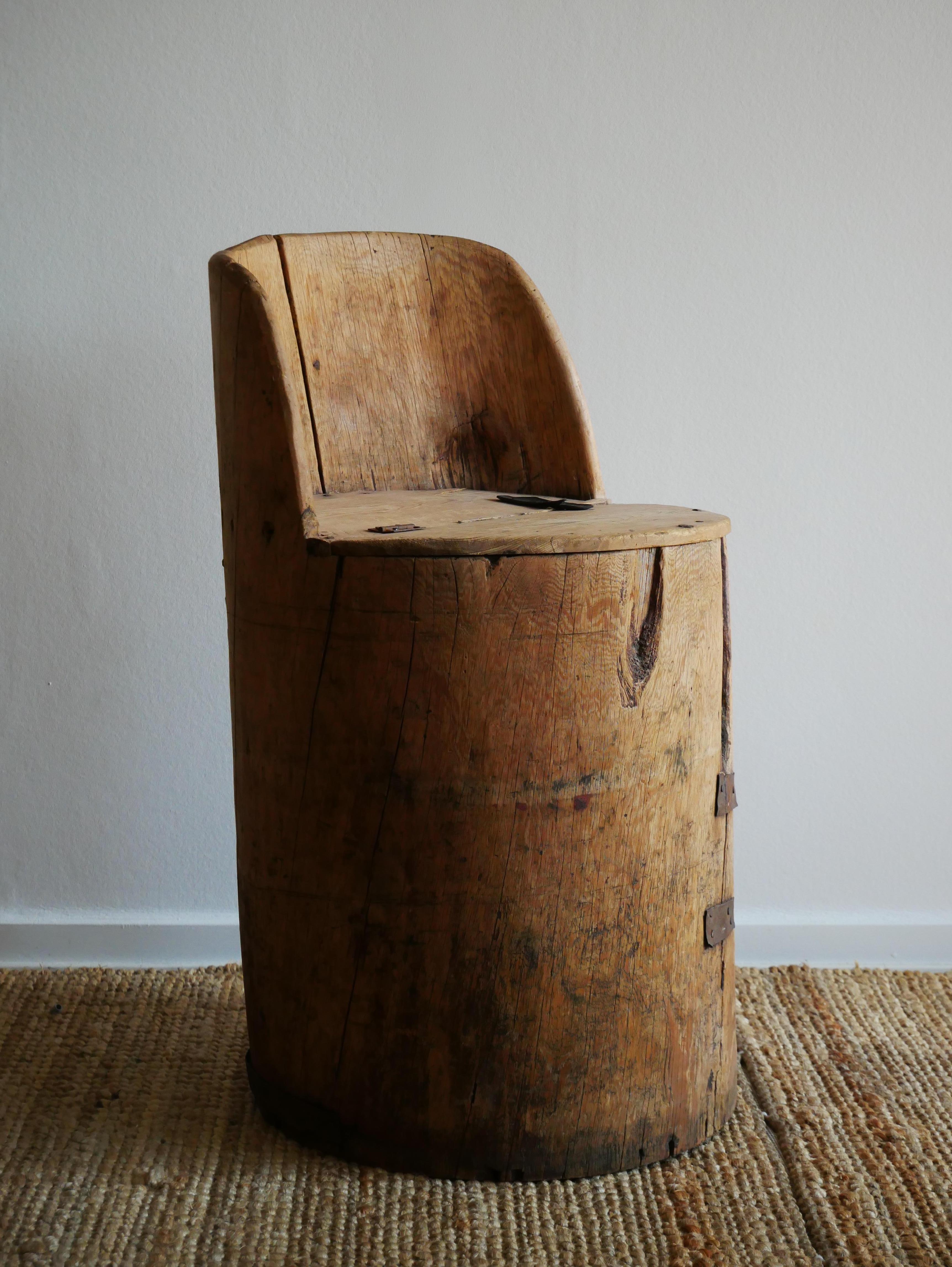 Swedish Stump Chair 1850's  For Sale 7