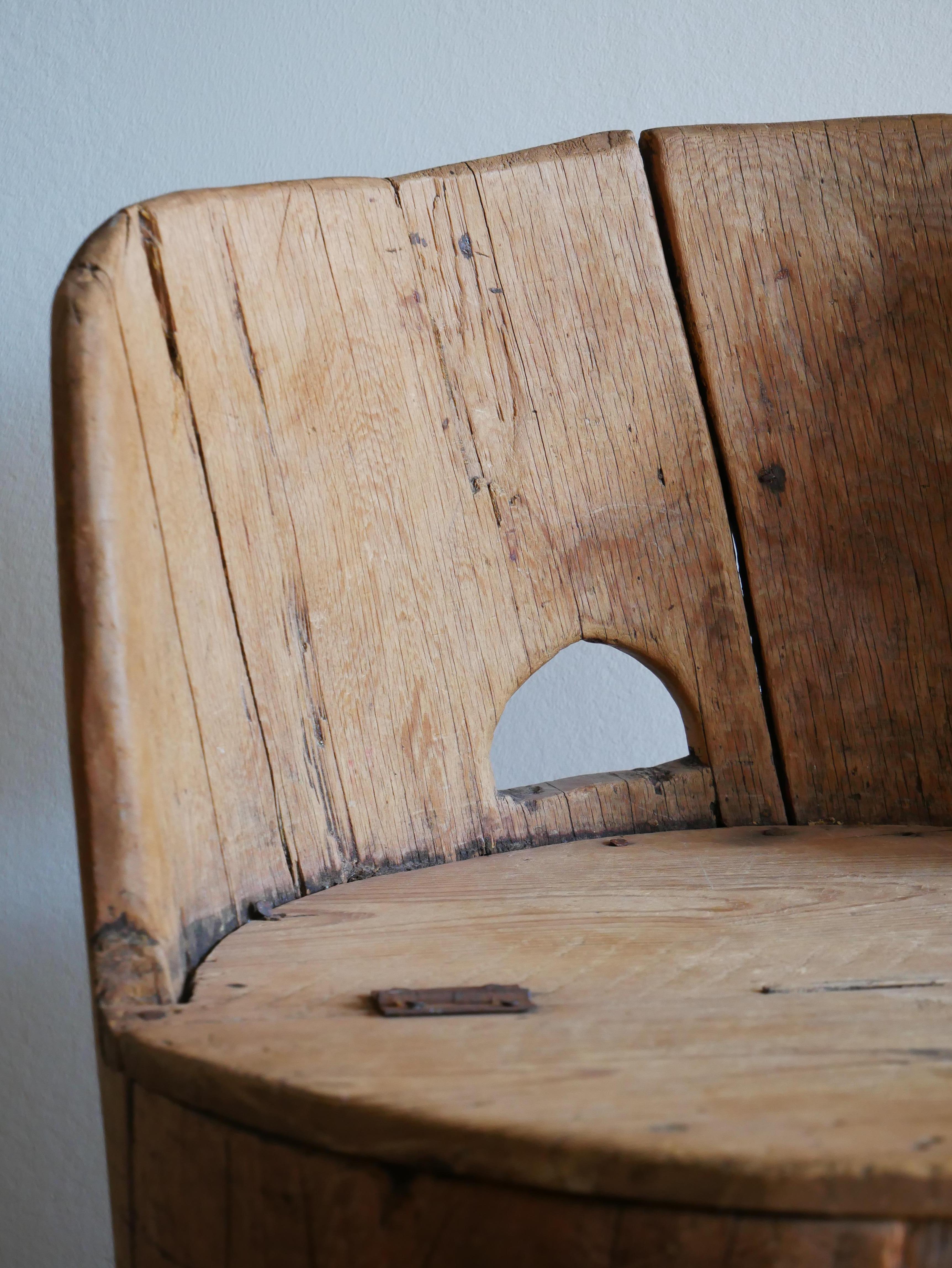 Brutalist Swedish Stump Chair 1850's  For Sale