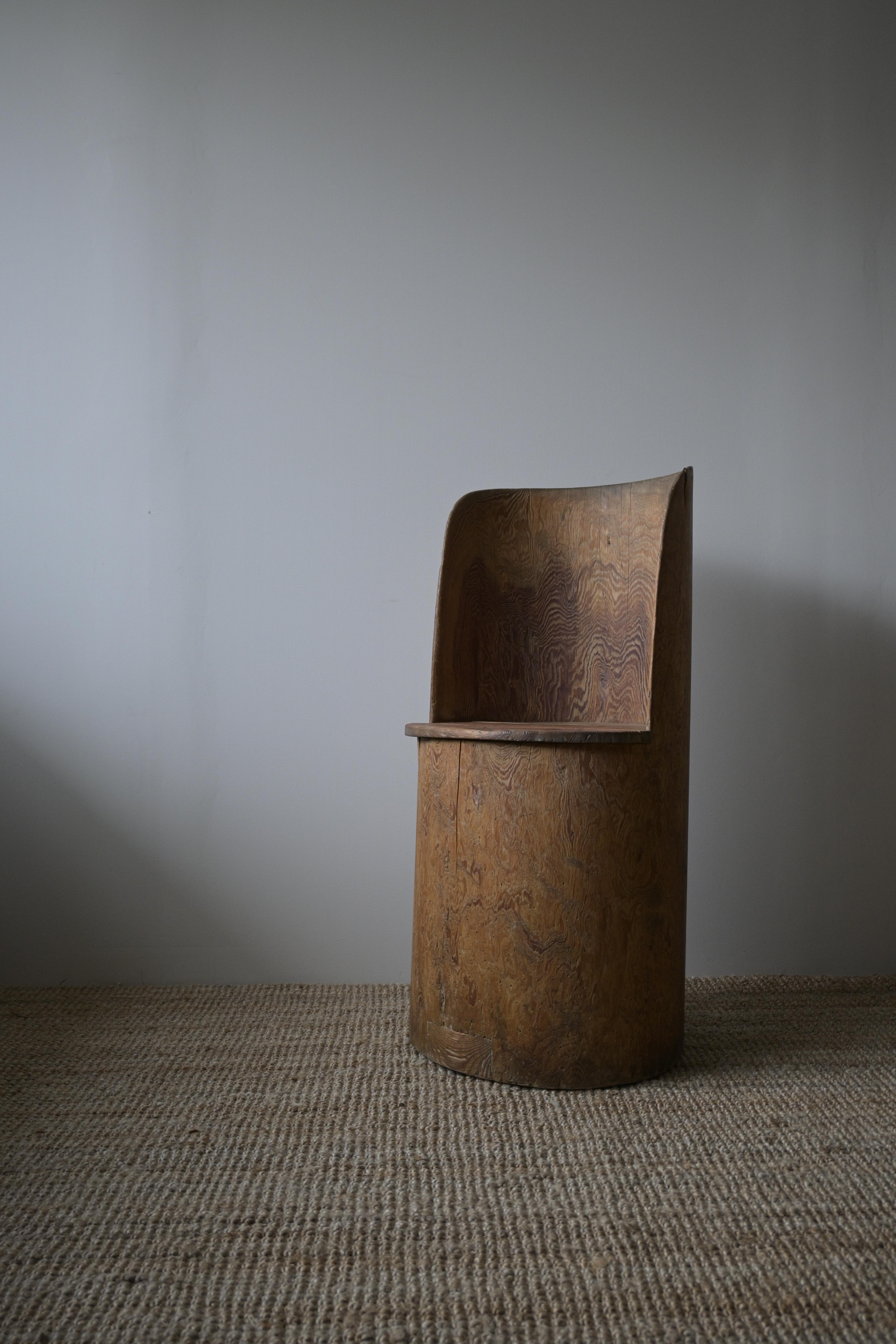 Folk Art Swedish Stump Chair, circa 1930