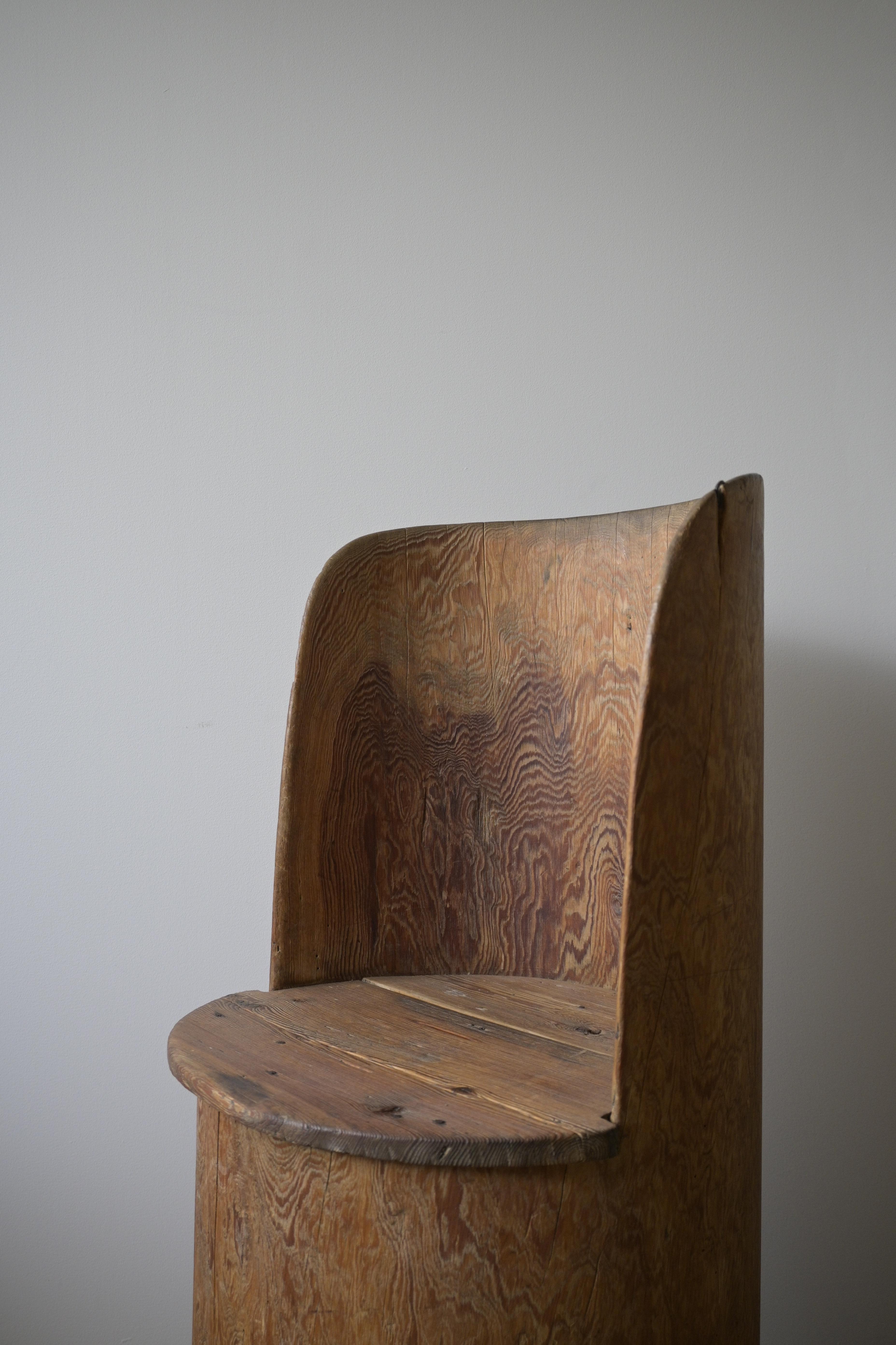 Swedish Stump Chair, circa 1930 In Good Condition In Farsta, SE