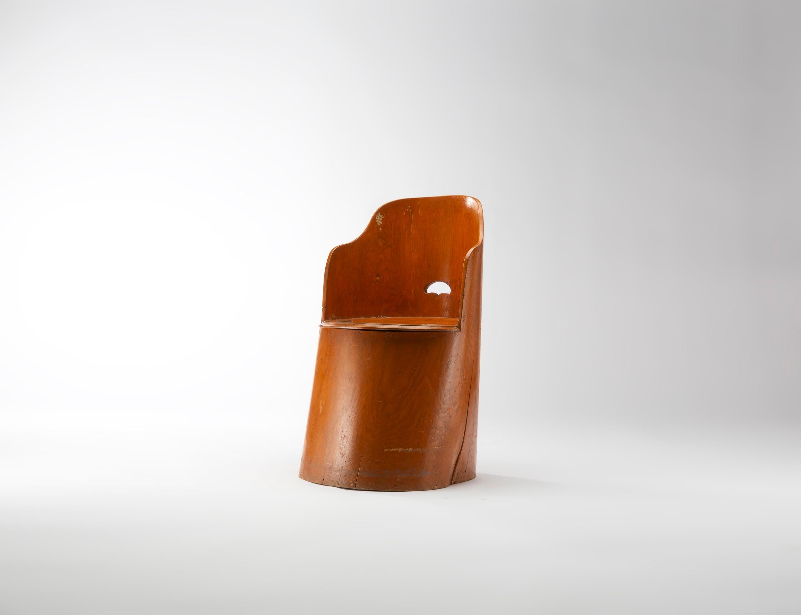 Mid-20th Century Swedish Stump Chair For Sale