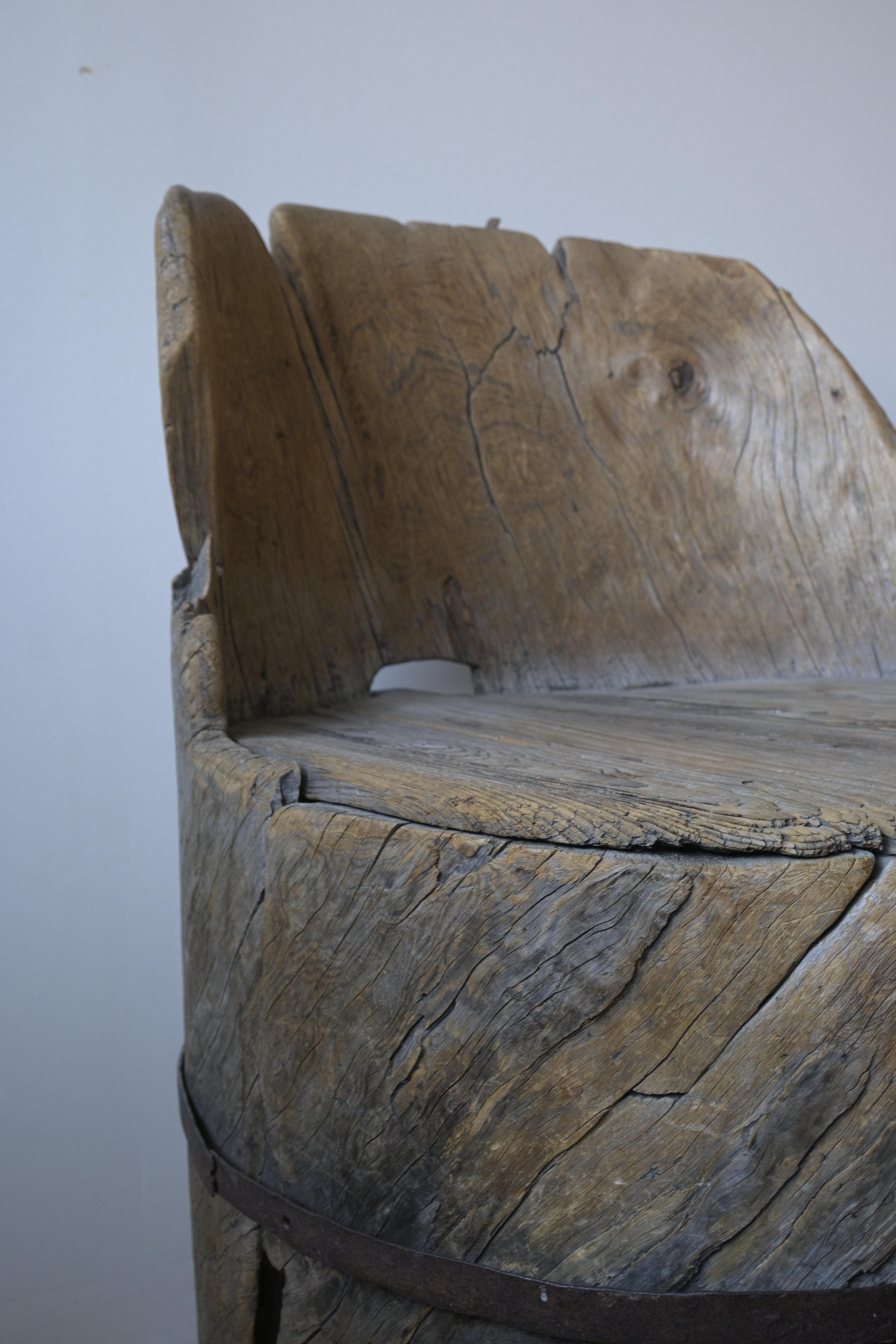Swedish Stump Chair late 1700 century For Sale 1