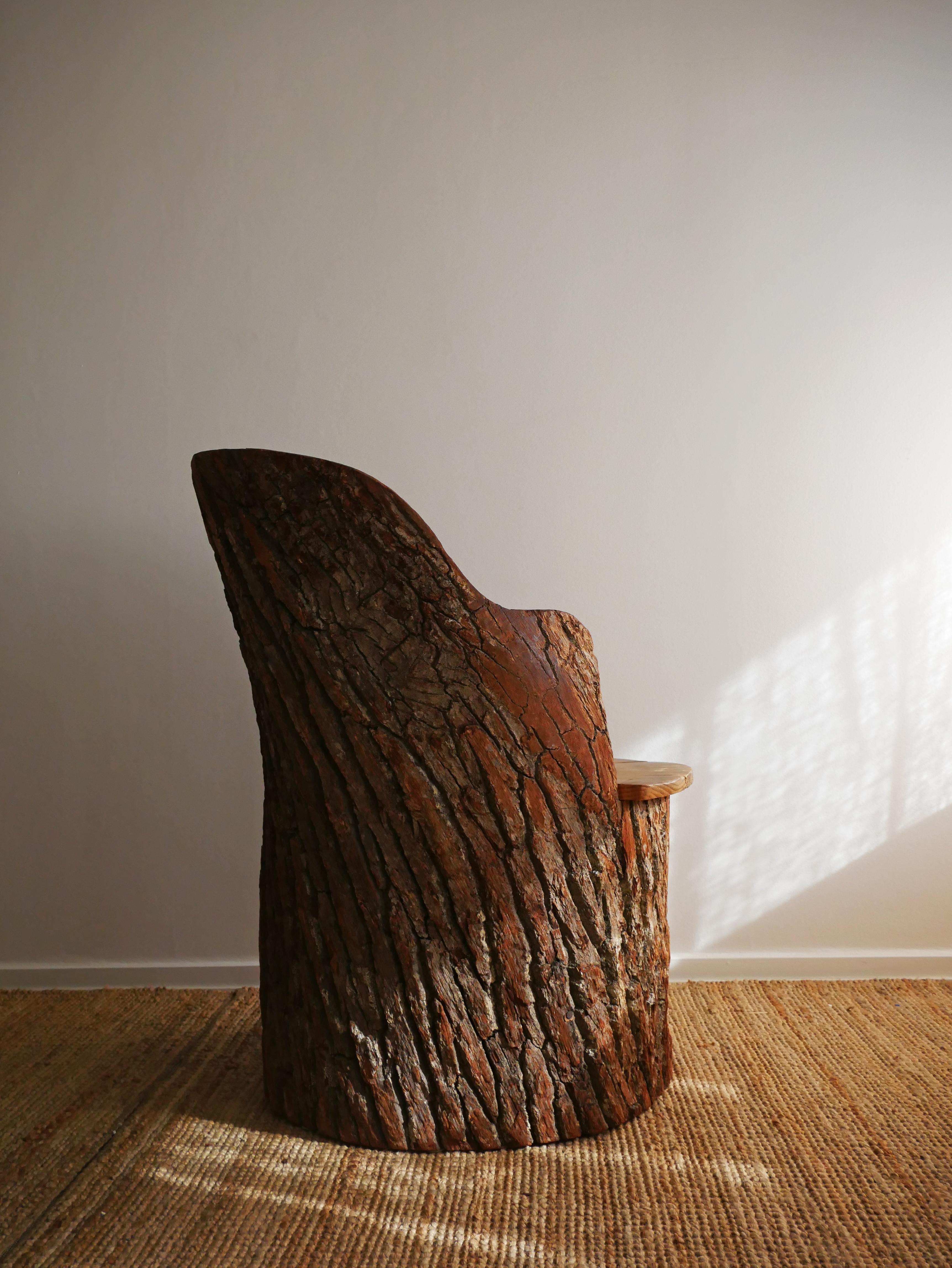 tree stump chair