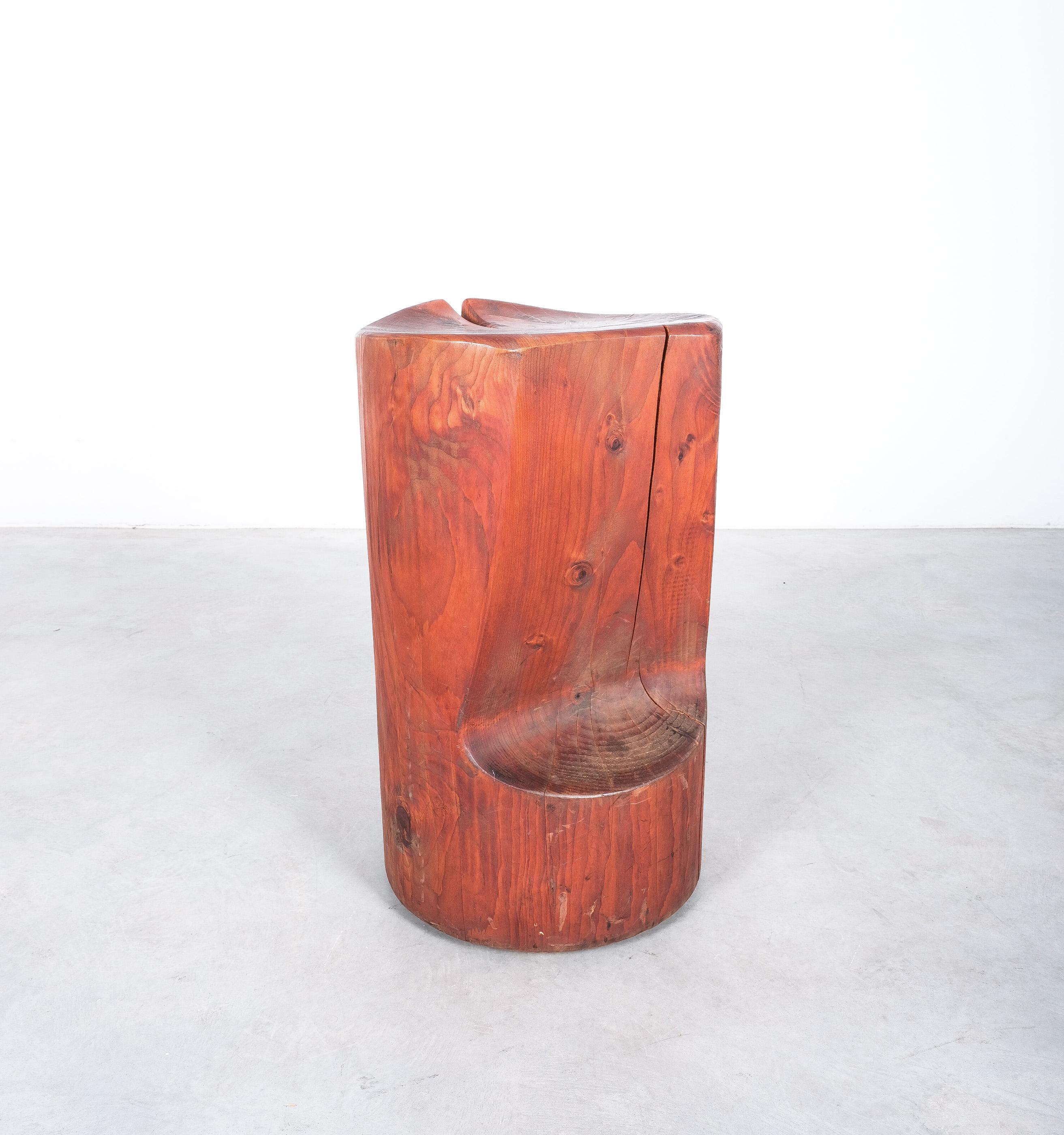 Schwedischer Baumstumpf Wood Stühle Hocker Riva 1920, Italien, um 1990 (Ende des 20. Jahrhunderts) im Angebot
