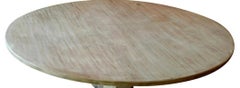 Swedish Style Alder-Wood Round Pedestal Table, Made to Customers Specifications