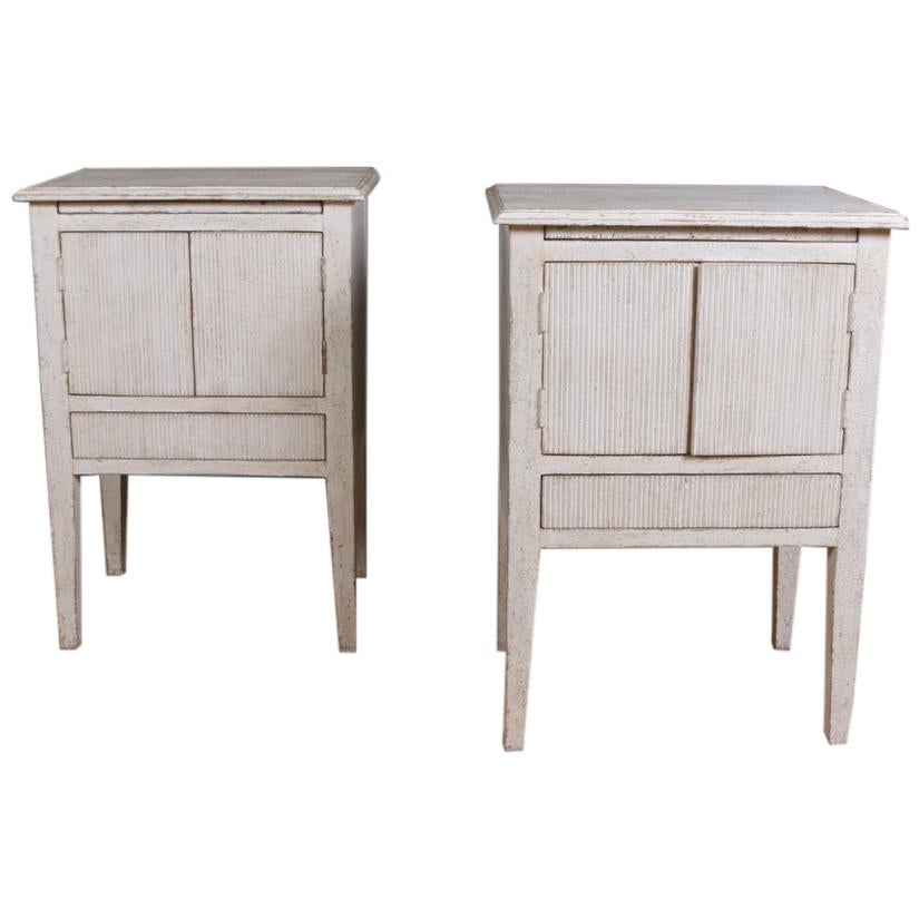 Swedish Style Bedside Cupboards For Sale