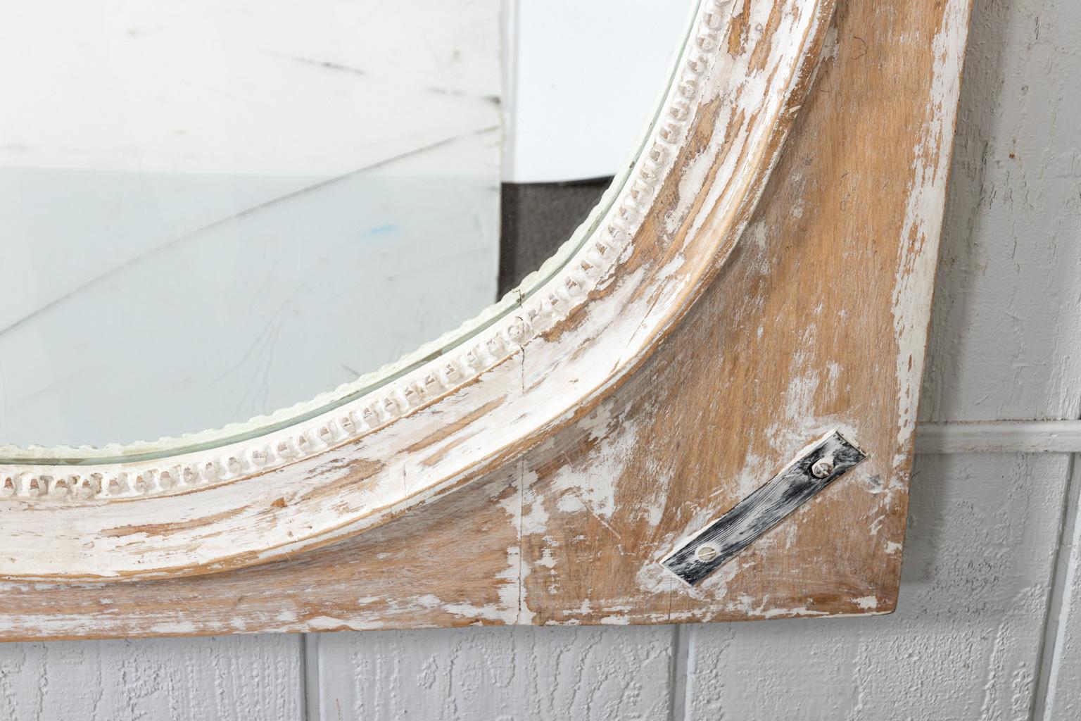 Swedish Style Distressed Rectangular Mirror 1