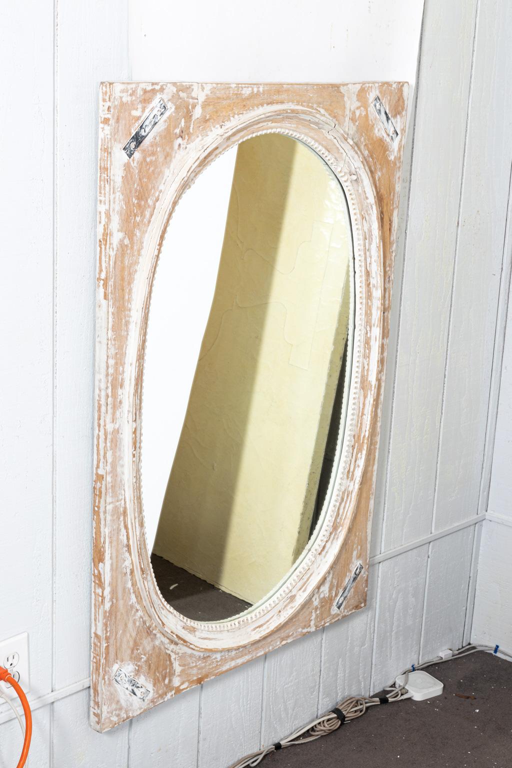 Swedish Style Distressed Rectangular Mirror 4