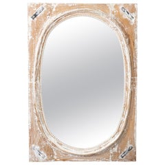 Swedish Style Distressed Rectangular Mirror