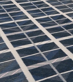 Tappeto a trama piatta in stile svedese