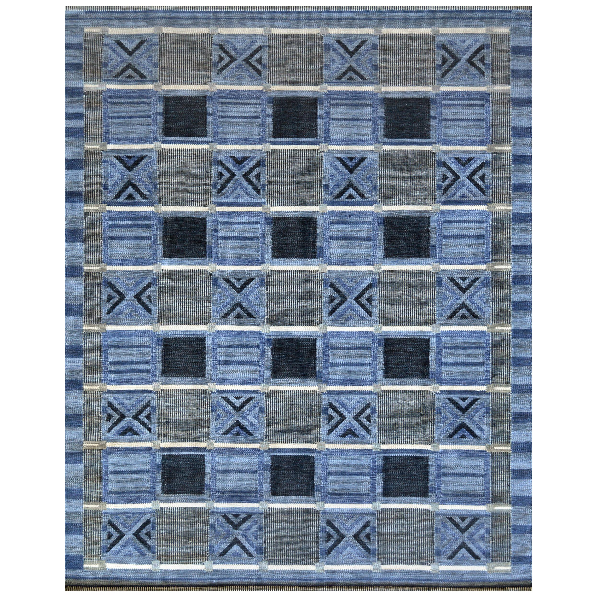 Schwedischer Flachgewebe-Teppich im Schwedischen Stil im Angebot