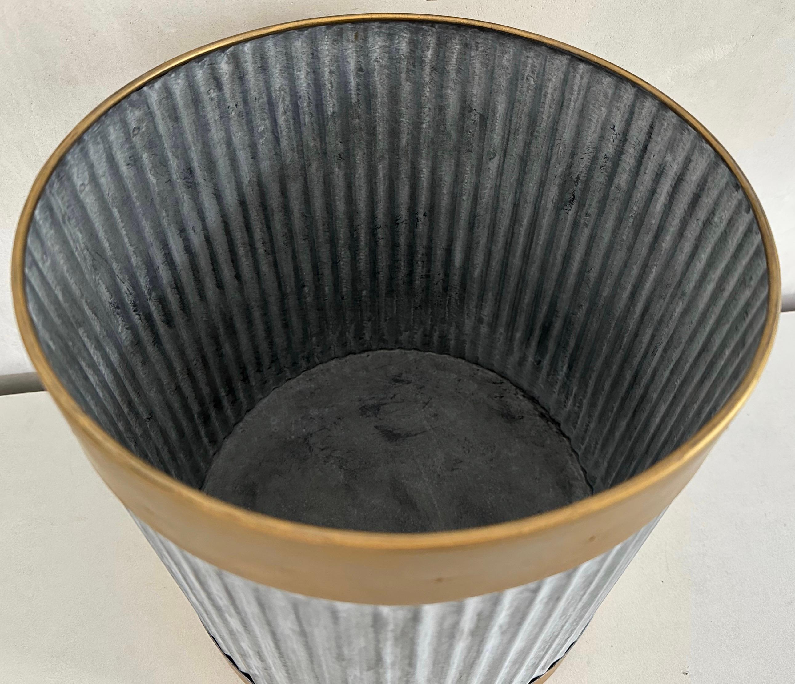 iridescent trash can