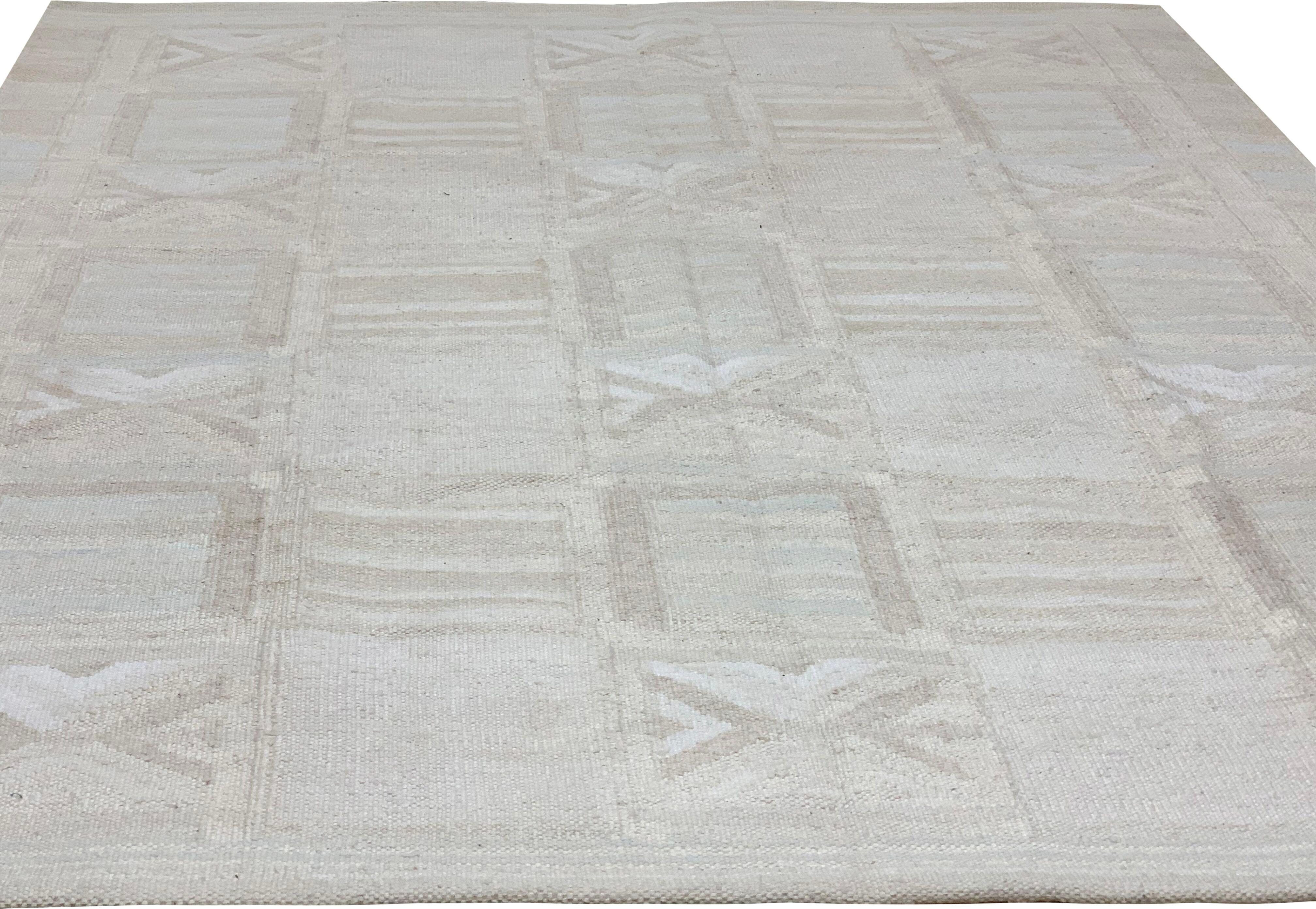 Scandinavian Swedish Style Flatweave  Deco Rug  8' x 10' In New Condition For Sale In New York, NY